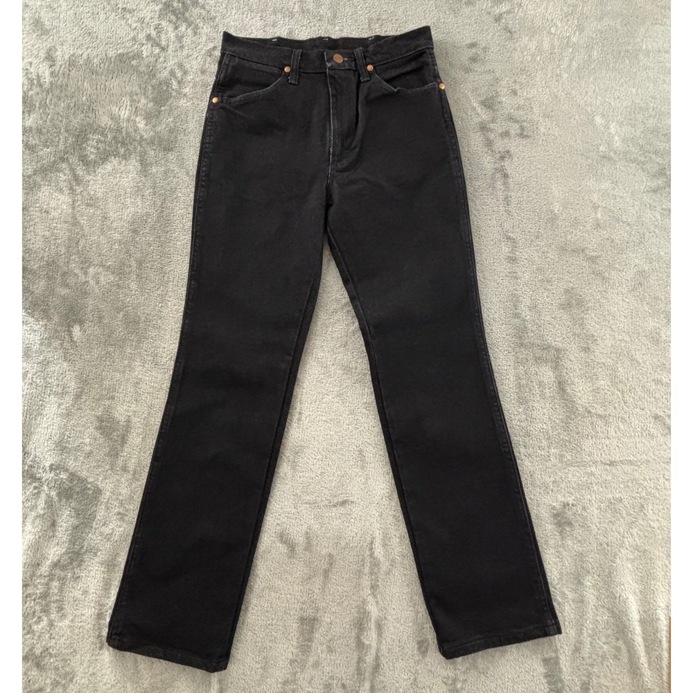 Wrangler Cowboy Cut Slim Fit Jeans Mens 29x32 Black Stretch Denim 938BLK